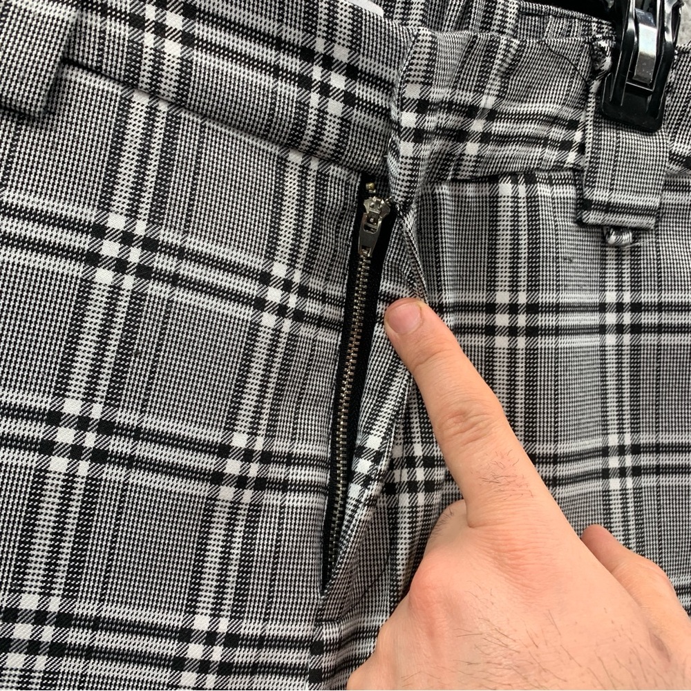 I.AM.GIA High Waist Plaid Cobain Pants Joggers Black White Tartan Women’s Size M - Picture 13 of 13